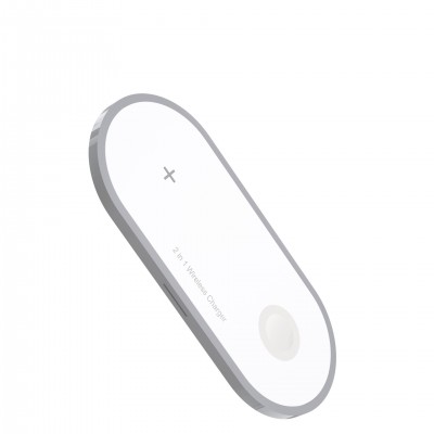 High Quality 2 IN 1 Wireless Charging  Fast Charger 10W 5W /2W Wireless Charger Stand For iPhone iWatch